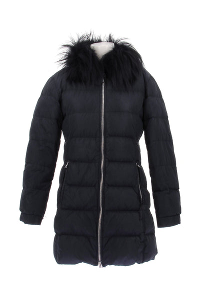 Doudoune marine et fourrure