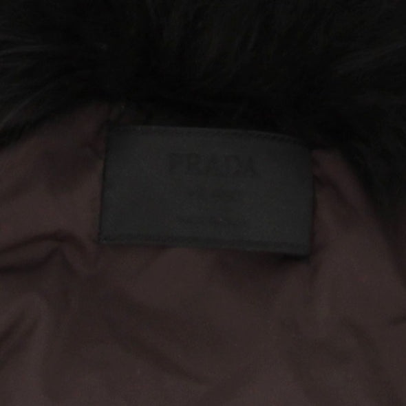 Doudoune marine et fourrure