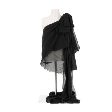 Top drappé noir