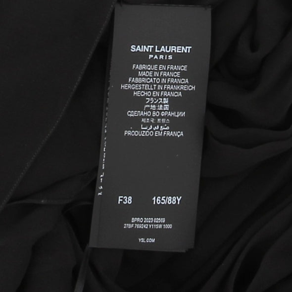 Top drappé noir