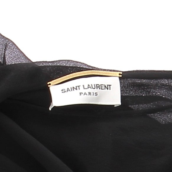 Top drappé noir