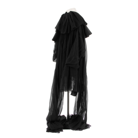 Top drappé noir