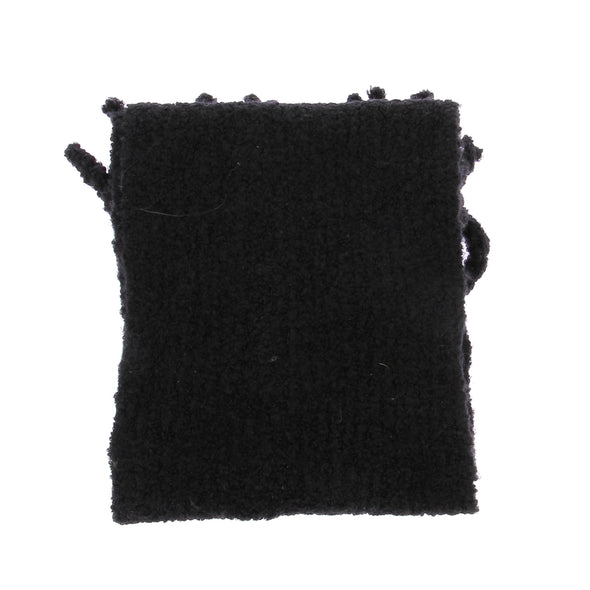 Écharpe en laine noire