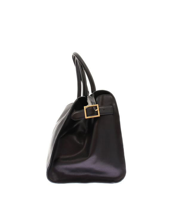 Sac à main "Emmie Tote Bag" en cuir noir