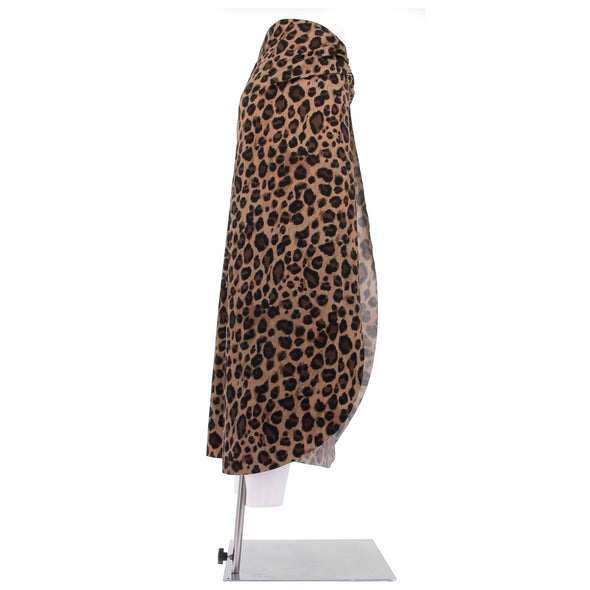 Maillot de bain 2 pièces et paréo à motif léopard