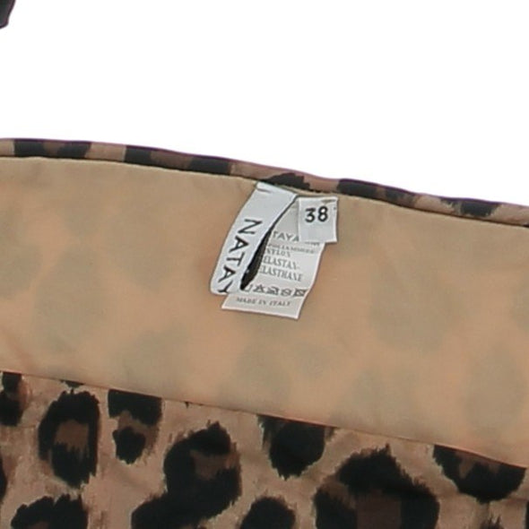 Maillot de bain 2 pièces et paréo à motif léopard
