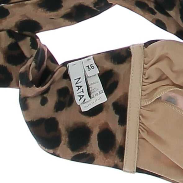 Maillot de bain 2 pièces et paréo à motif léopard