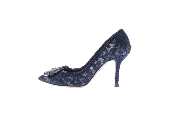 Escarpins en dentelle de soie