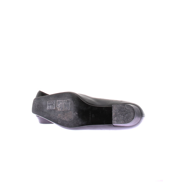 Ballerines noires à talonnettes