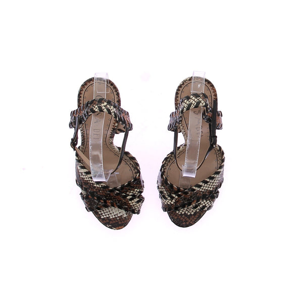 Sandales à talons python
