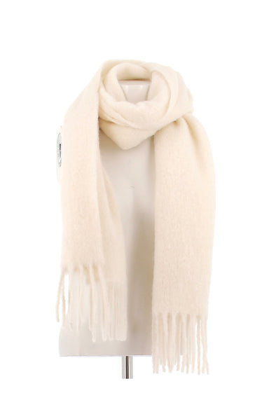 Écharpe en laine beige