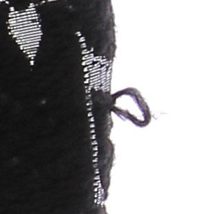 Écharpe en laine noire et argentée