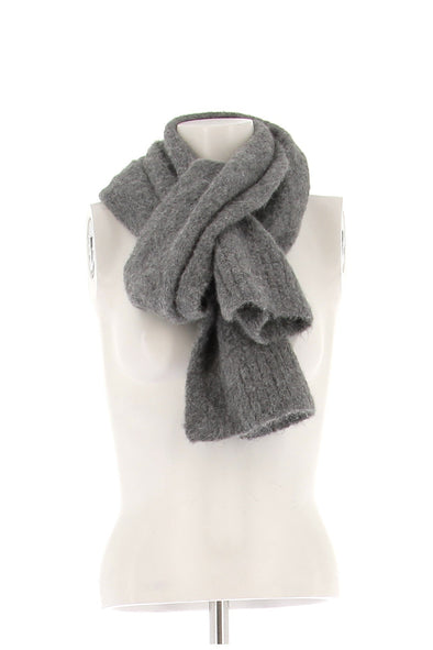 Écharpe en laine grise