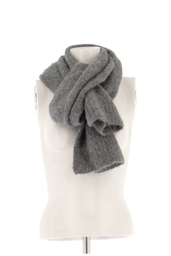 Écharpe en laine grise
