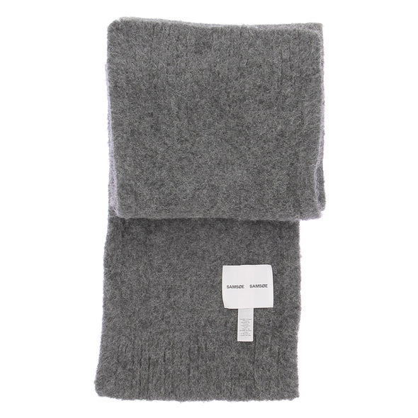 Écharpe en laine grise