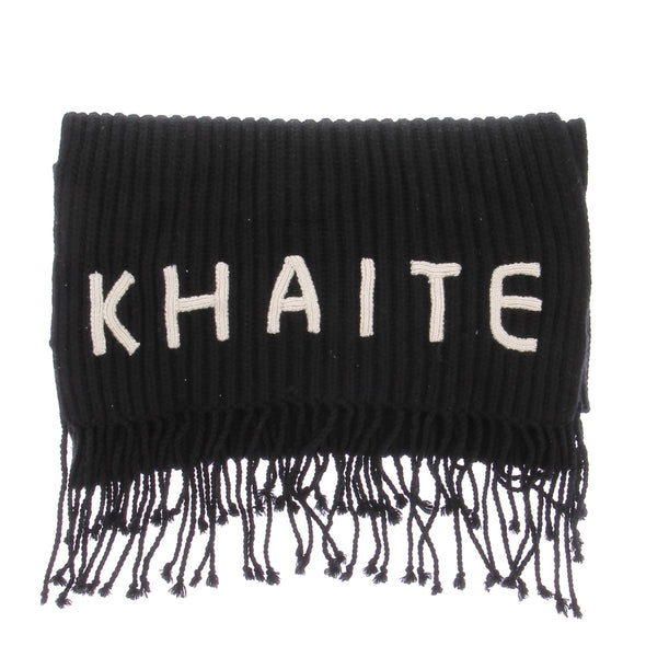 Écharpe en cachemire noire