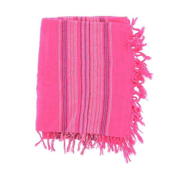 Écharpe en soie rose