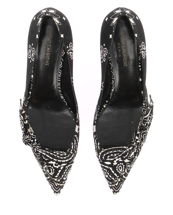 Escarpins noirs "Charlotte Bandana Pump 55"