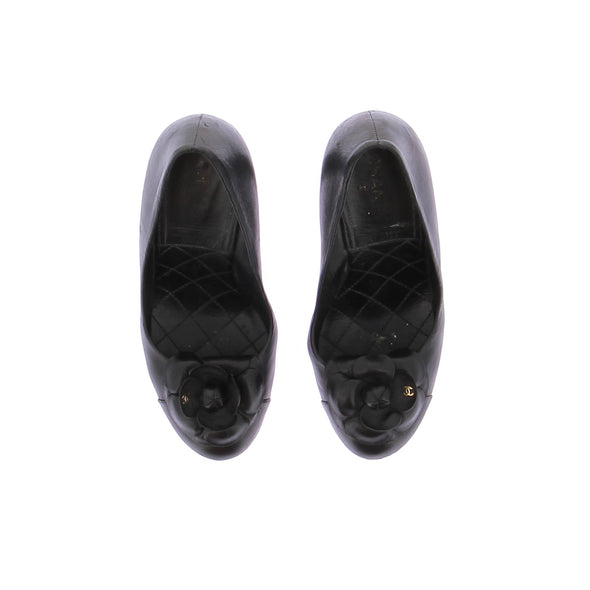 Escarpins noirs "Camelia"