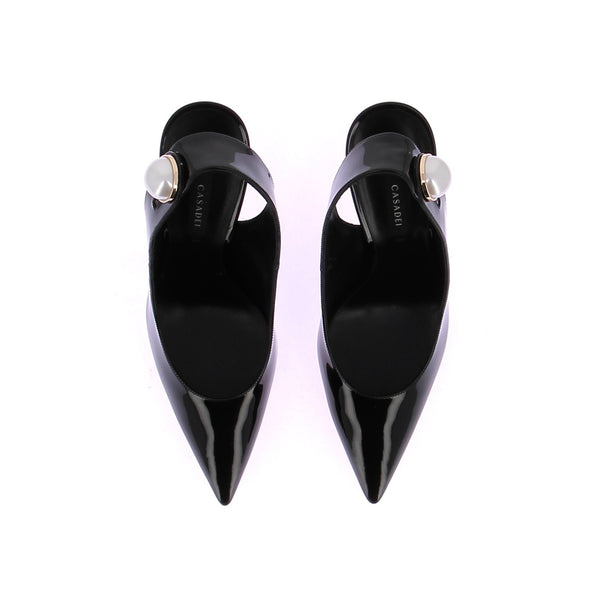 Escarpins noirs "Julia Big Pink"