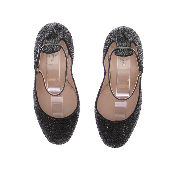 Escarpins à strass noirs