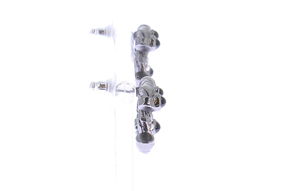 Boucles d'oreilles argentées