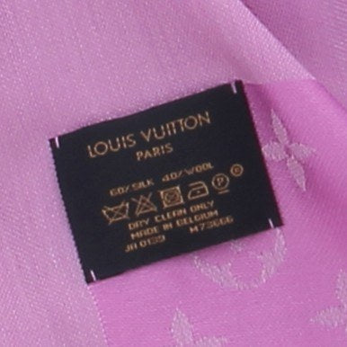 Étole violette en soie