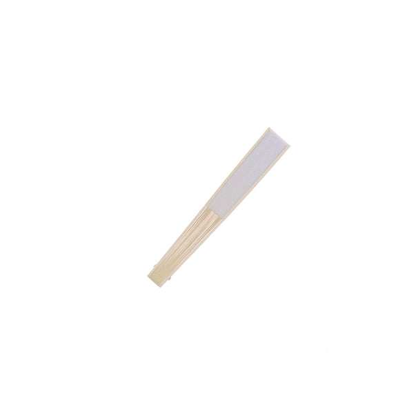 Éventail blanc et bois