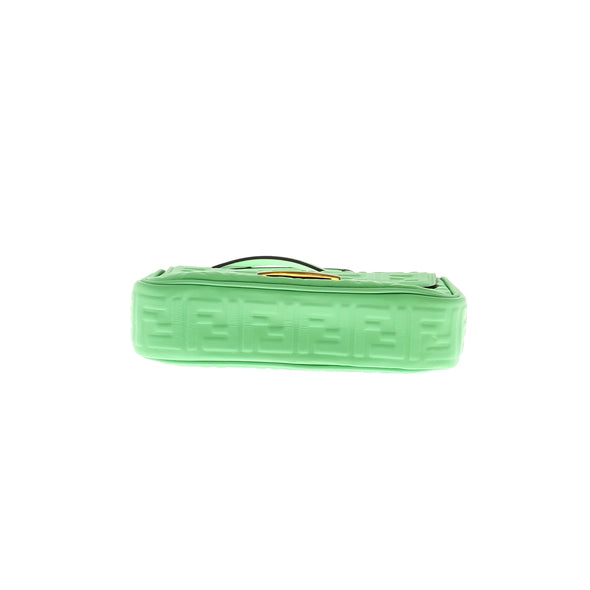 Sac à main "Baguette Chain" en cuir vert