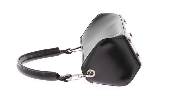 Sac à main en cuir noir