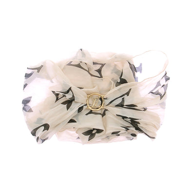 Foulard en soie monogrammé