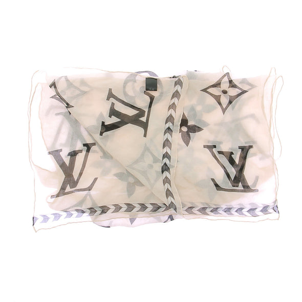 Foulard en soie monogrammé