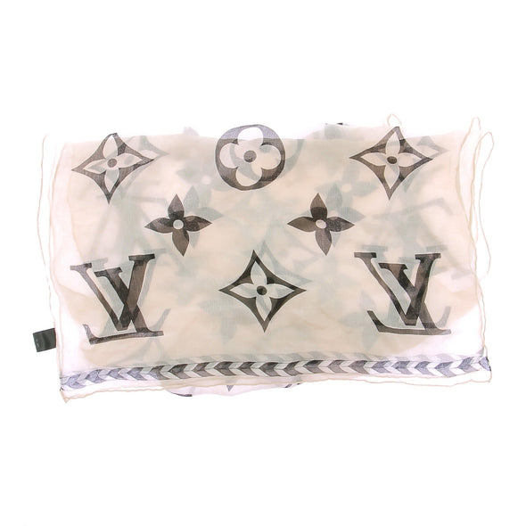 Foulard en soie monogrammé