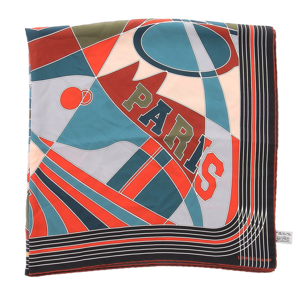 Foulard en soie "Longchamp Paris 1948"