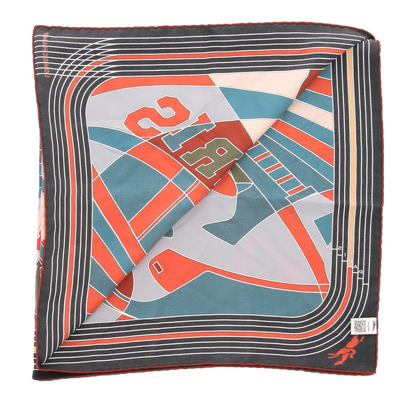 Foulard en soie "Longchamp Paris 1948"