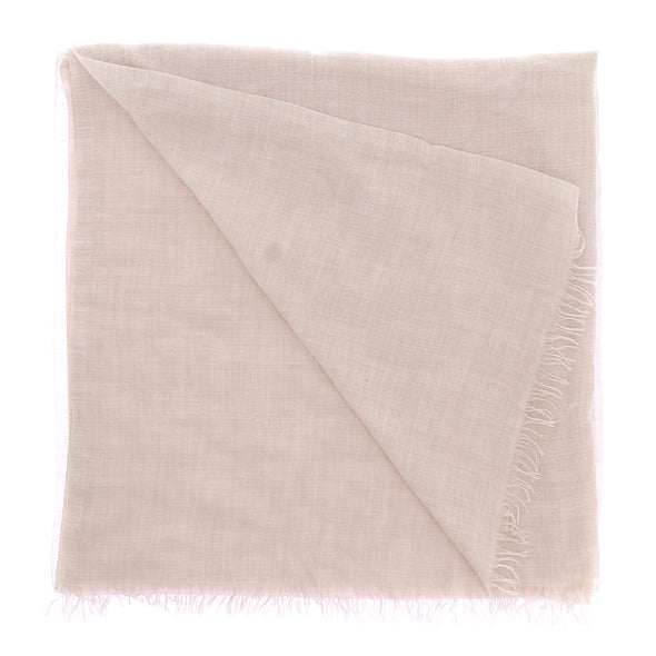Foulard en cachemire écru