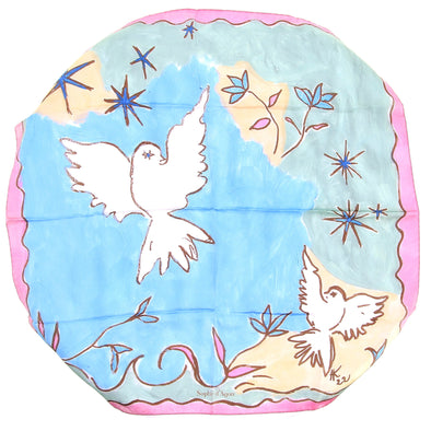 Foulard en soie multicolore