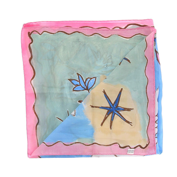 Foulard en soie multicolore