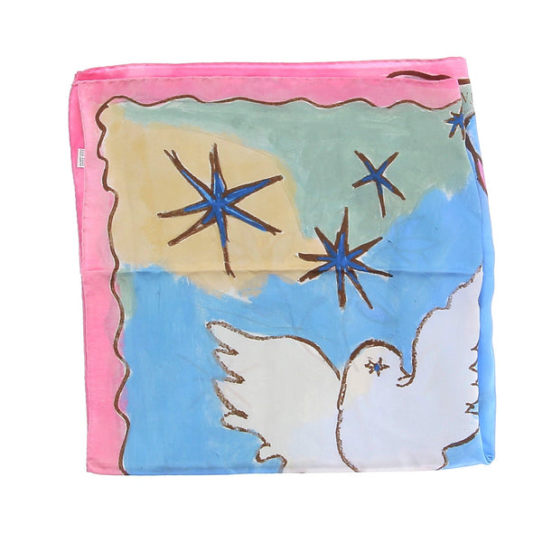 Foulard en soie multicolore