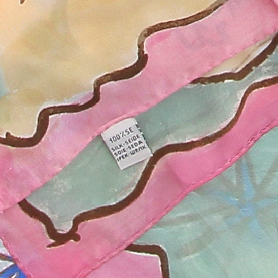 Foulard en soie multicolore