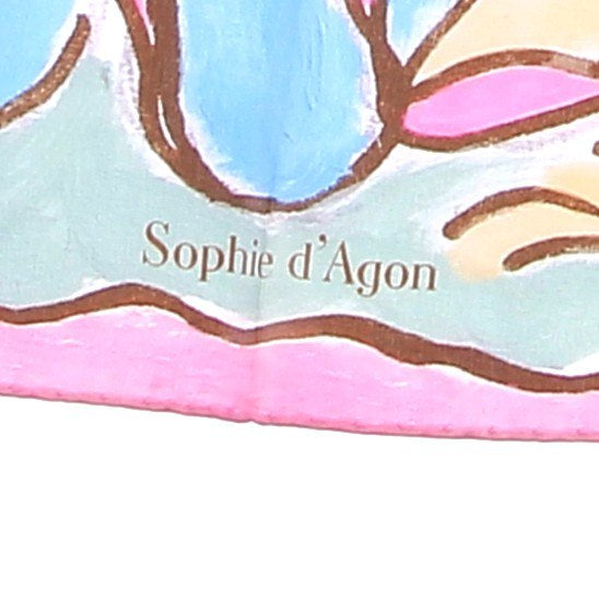 Foulard en soie multicolore