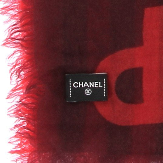 Foulard en cachemire rouge