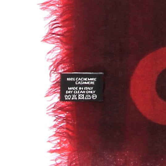 Foulard en cachemire rouge