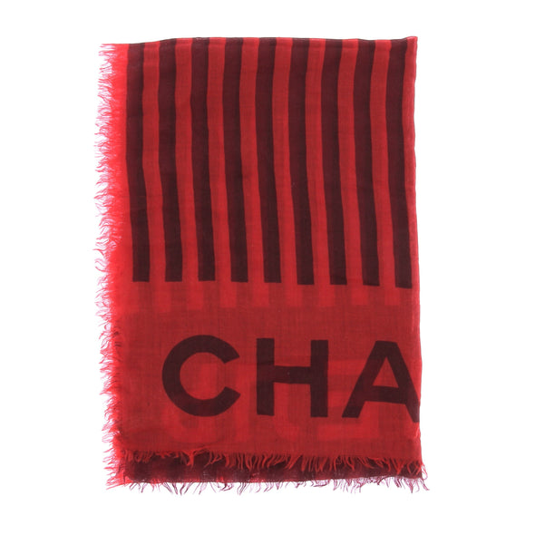 Foulard en cachemire rouge