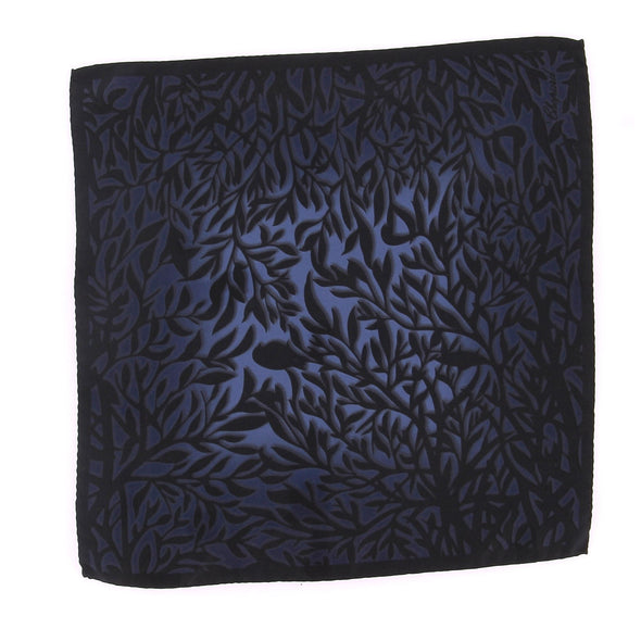 Foulard imprimée bleu marine