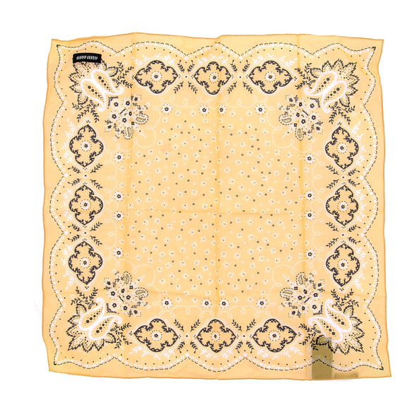 Foulard bandana jaune