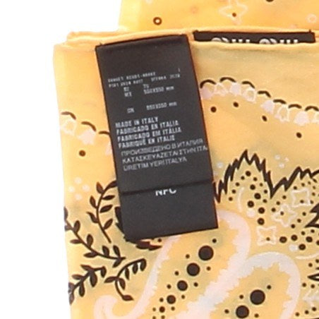 Foulard bandana jaune