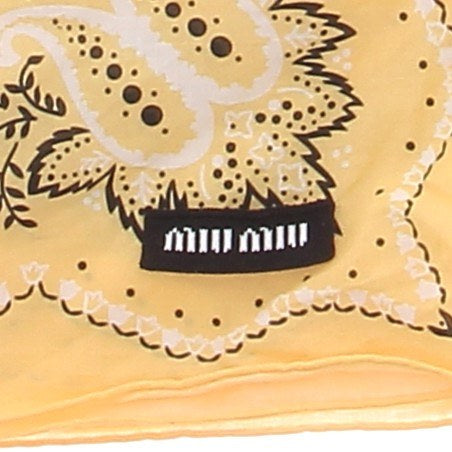 Foulard bandana jaune