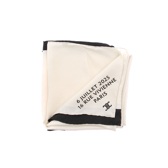 Foulard en soie bicolore