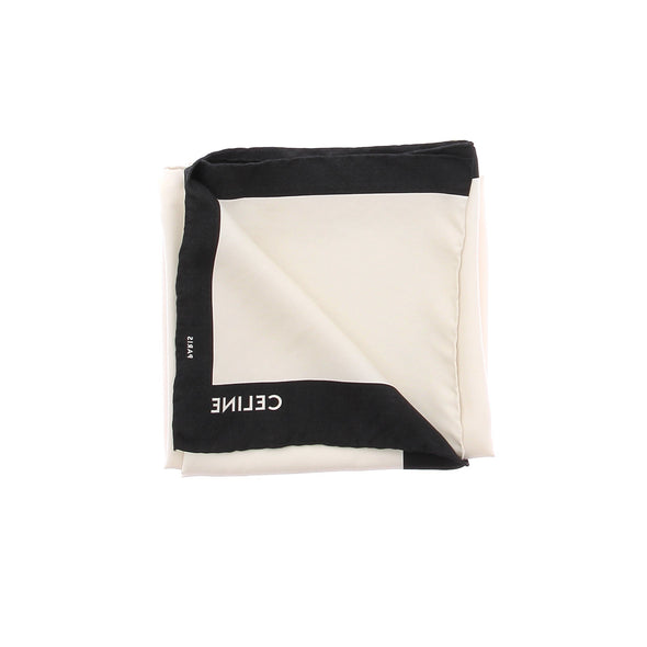 Foulard en soie bicolore